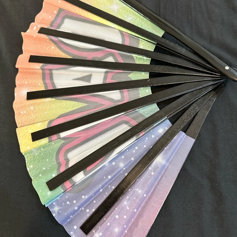 Colorful Rainbow Party Fan
